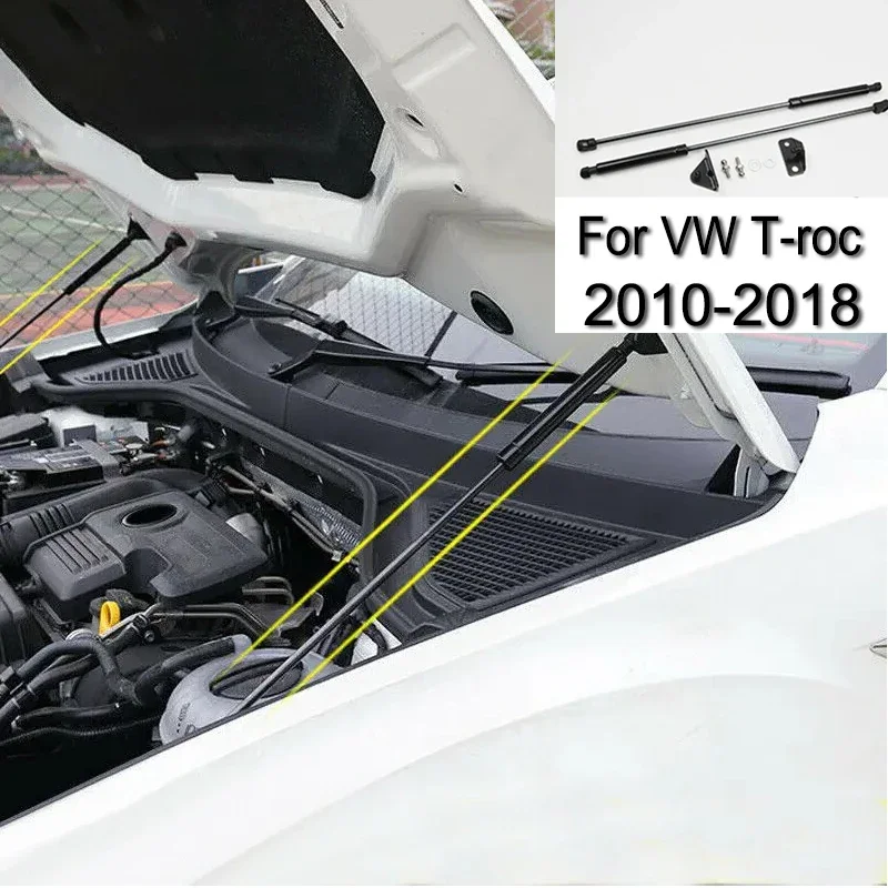 For VW T-Roc 2017 2018 2019 2020 2021 2022 2023 2024 2025 Front Bonnet Hood Engine Cover Hydraulic Rod Gas Struts Lift Support