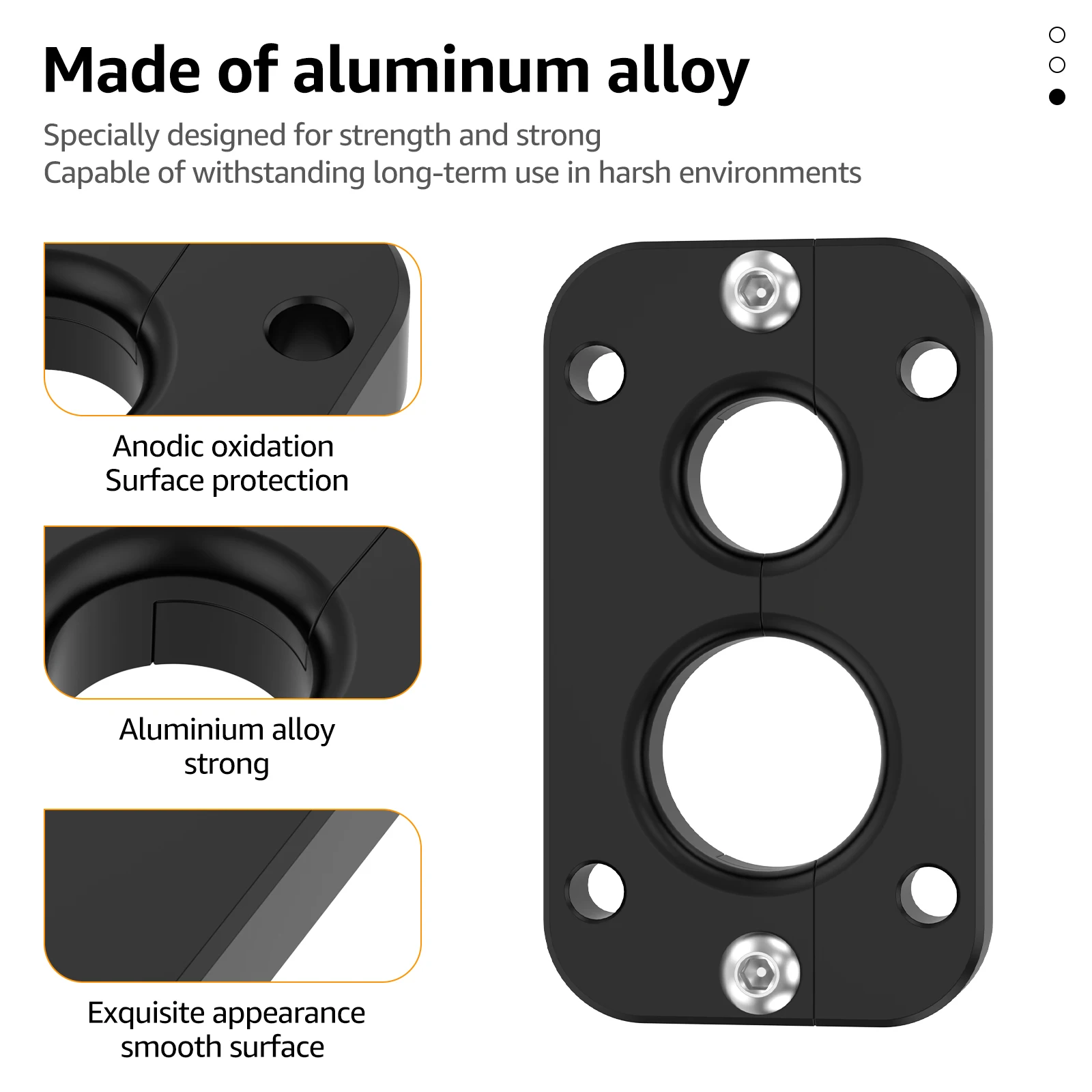 Holley Terminator X Max Firewall passa através do furo de 0,75 polegadas e 1,1 polegadas, liga de alumínio, chicote de fiação de anteparo de parede de fogo