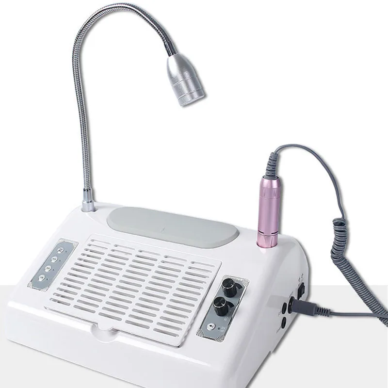 5 in 1 Electric Nail Drill Polisher Uv Led Lamp Gel Dryer Nail Dust Collector Multifunction Nail Machine for Salon