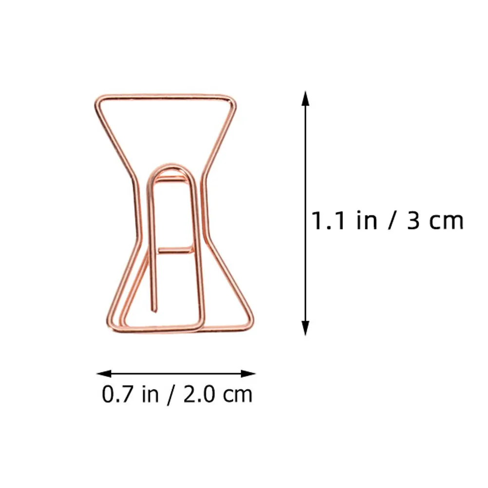 20Pcs Metal Versatile Bow-tie Decorative Metal Paper Clip For Home Office Desk Christmas Card Decoration Paperclips