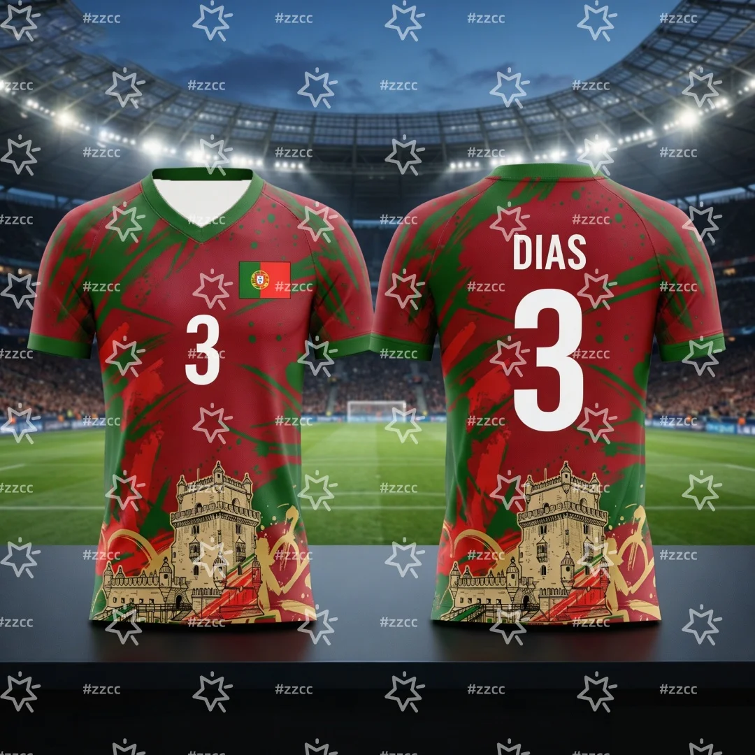 2026 Cristiano Ronaldo Football Jersey Portugal Fan Commemorative Jersey Sports Men's T-Shirt Kid's Woman's Tee ﻿cycling jersey view 3