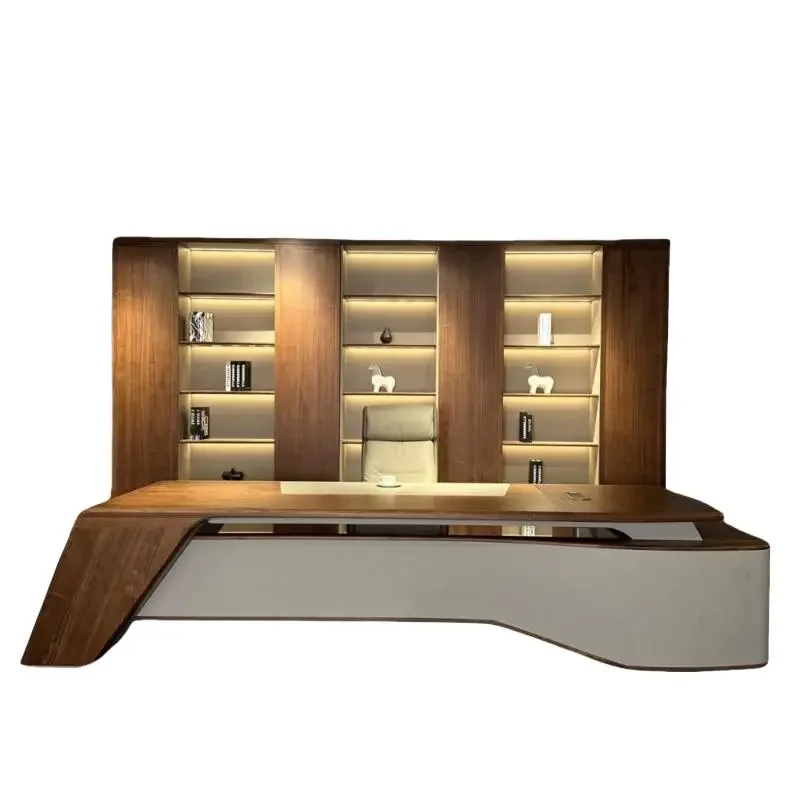 #￥Office Home Furniture Manager Storage Executive Desk Designer Asthetic Drawers Computer Office Desk Bedroom Strong