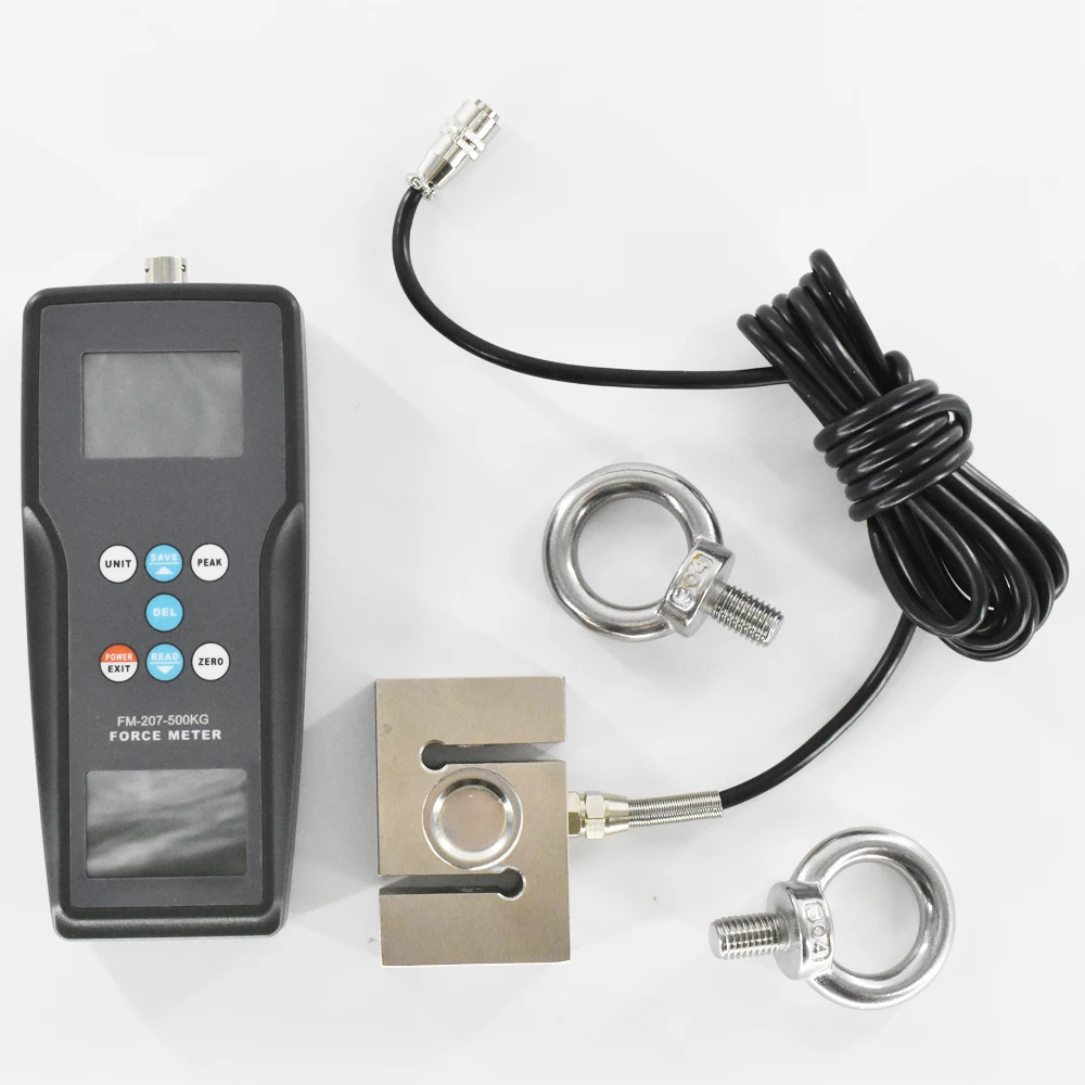 Force Gauge N,kgf,Lbf 4900N Digital Push and Pull Force test FM-207-500K Mechanical Measuring Instrument