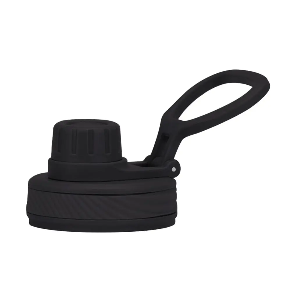PP Plastic Cup Lid Wide Mouth Splash Spill Proof Spout Lid With Big Handle Vacuum Bottle Replacement Lid
