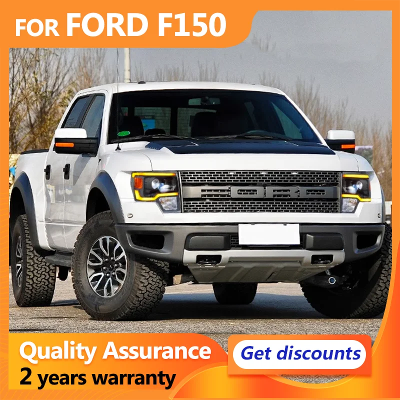 

Полностью светодиодные автомобильные фары для Ford Raptor F150 F-150 2008-2014, фары в сборе, ремонт светодиодных линз, передние фонари DRL, автоаксессуары