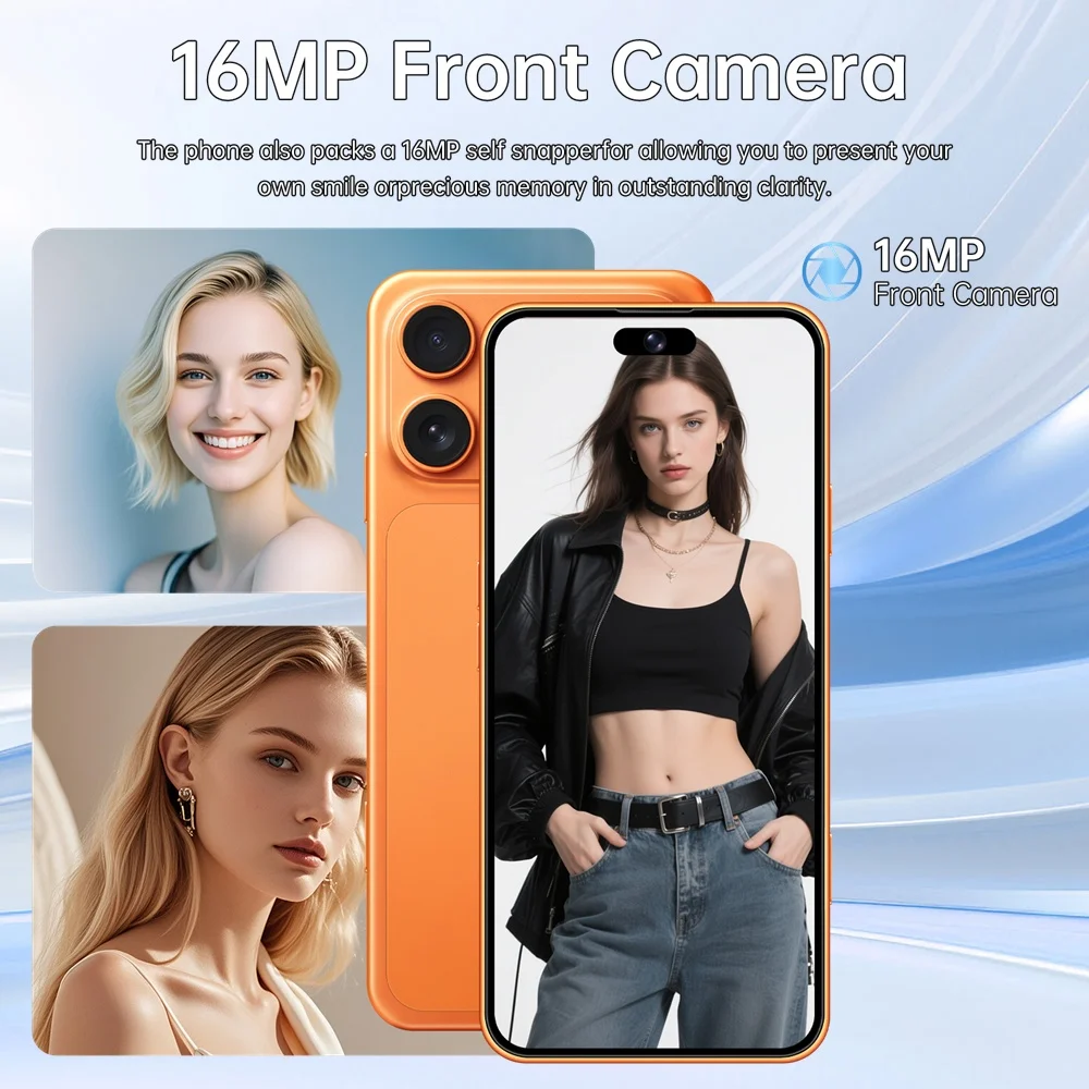 K-Touch 18 Pro Max 7.3HD Cell Phone 7800mAh Smartphone 22GB+2TB Mobile Phones 5G Dual SIM Android 15 Unlocked 16+48MP Cellphones
