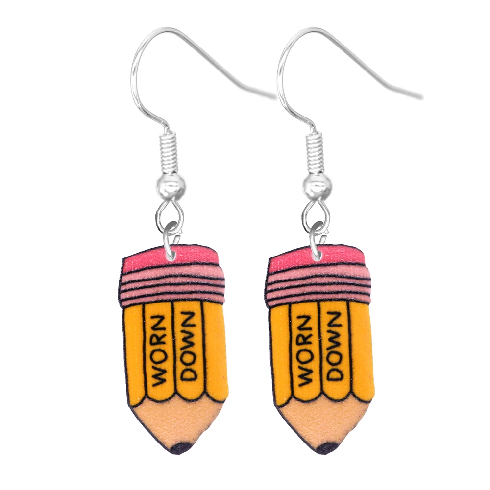 Funny Teeth Tongue Toilet Underwear Cup Design DangleEarrings Cute Cartoon Style Acrylic Jewelry Creative FemaleEarrings