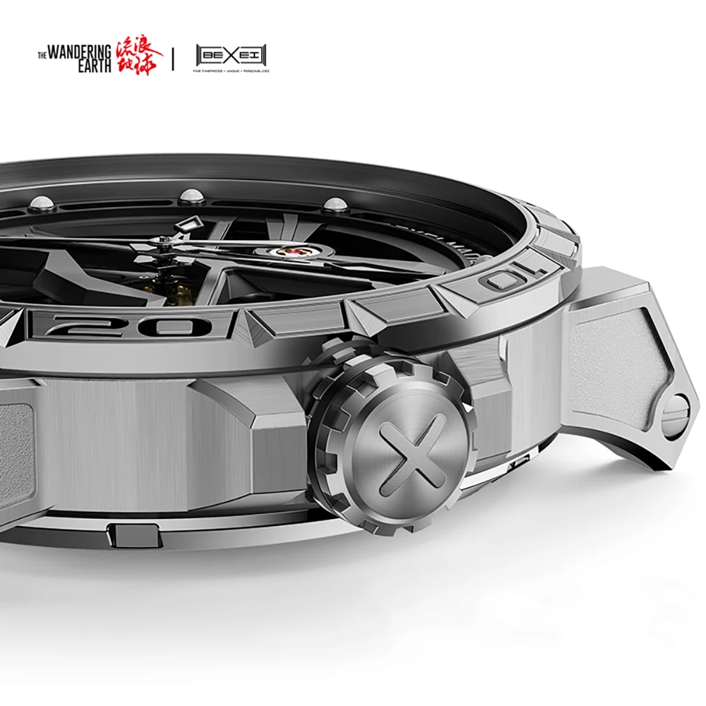 BEXEI 9091 Automatic Watches for men Sapphire 80H Power Business Mechanical luminous co-branding Wristwatches Stainless steel