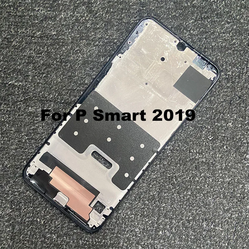 New For Huawei P Smart 2019 Middle Frame Front Bezel Cover Metal Chassis Housing Back Plate LCD Holder