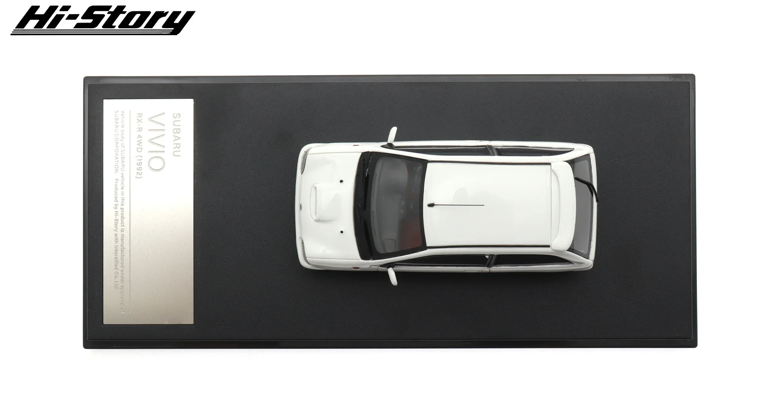 Hi-Story 1/43 Modello In Resina Auto Subaru Vivio RX-R 4WD 1992 J-43590 Alta Simulazione Da Collezione Display Modello di Veicolo Giocattolo Regalo Deco