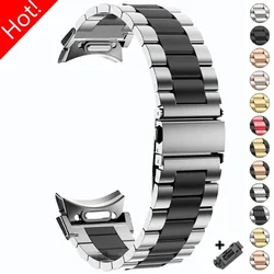 No Gaps Quick Fit Stainless Steel Strap For Samsung Galaxy Watch 6 Classic 43 47mm For Galaxy 6 5 4 44 40mm 5 Pro 45mm Bracelet