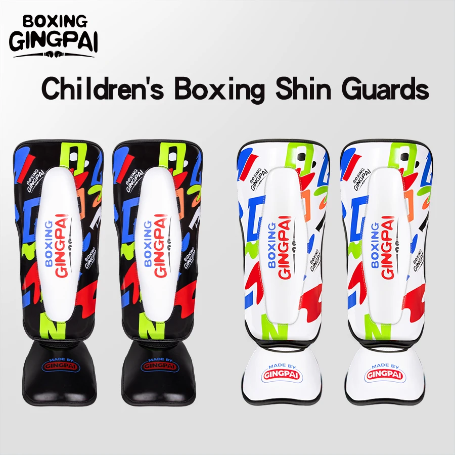 Thicker Boxing Shin Guards Kids Ankle Support Leg Leggings MMA Muay Thai Kickboxing Legs Protector Training Equipment