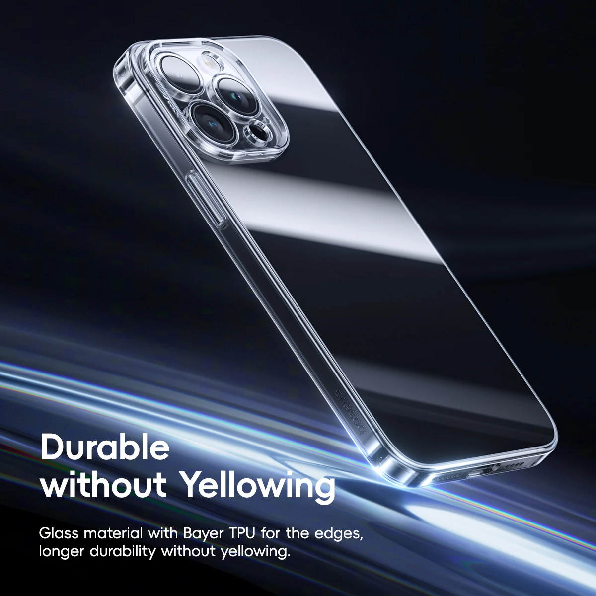 Etui ze szkła hartowanego Baseus do iPhone 17 16 Pro Max, przezroczyste, wytrzymałe etui z szkła Corning Gorilla Glass do iPhone 17 16 Pro Max — zdjęcie produktu 2