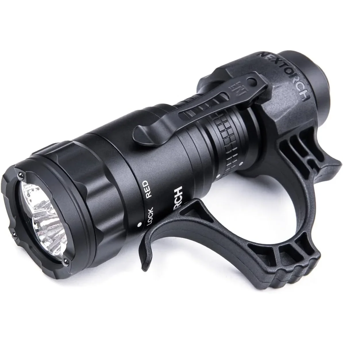 

Тактический фонарь NEXTORCH TA21, высокая яркость, 1300 люмен, белый и красный свет, перезаряжаемый