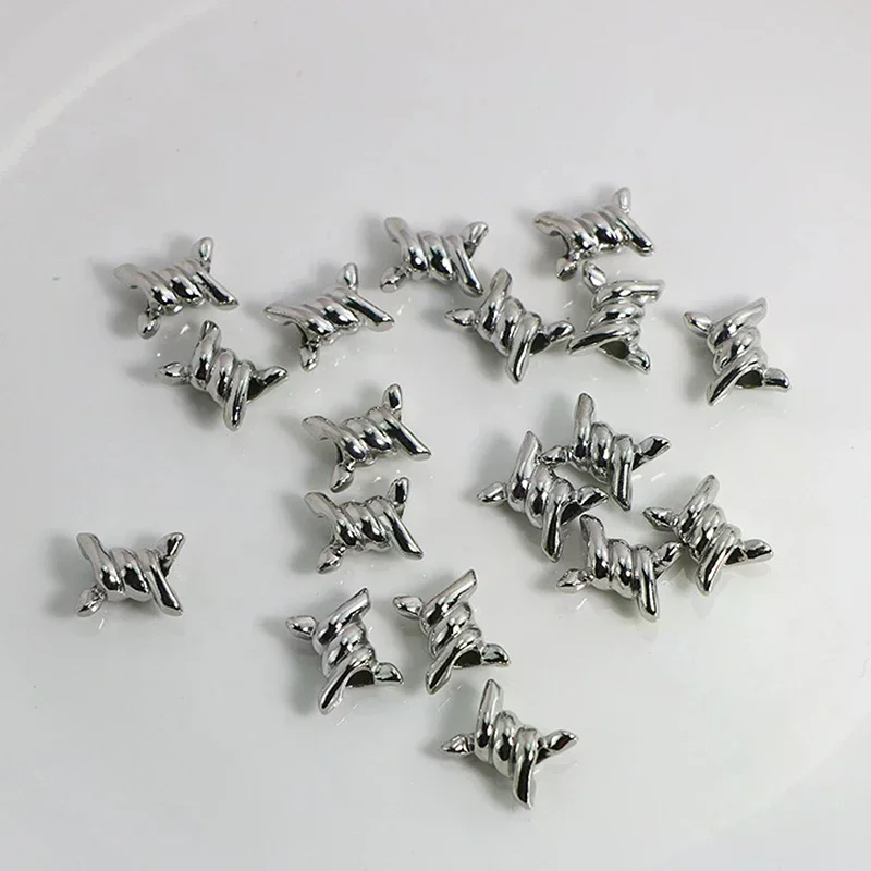 /HTF/Fashion Vintage Thorns Gothic Charms Alloy Pendants For Jewelry Making Small Pendant DIY Handmade Accessories 10PCS