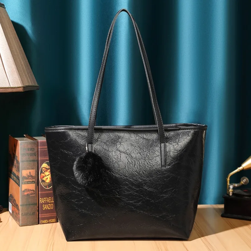 

Простая темпераментная высококачественная женская сумка через плечо, модная простая и элегантная сумка-тоут