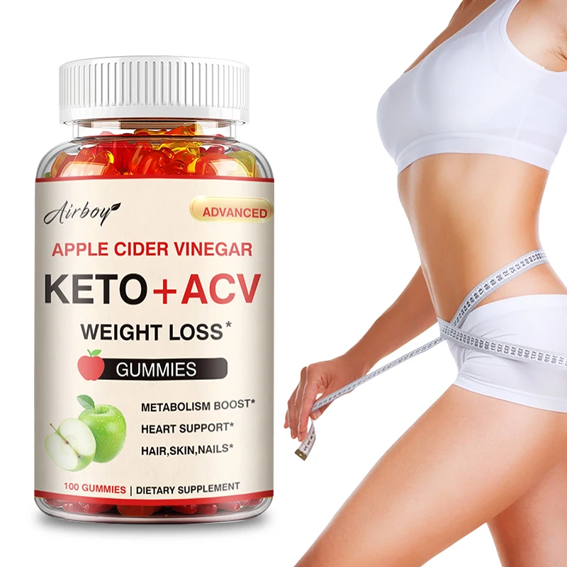 Keto + ACV Gummies - Improve Digestion, Metabolism, Weight Management, Body Shaping, Relieve Bloating, Cleanse Intestines