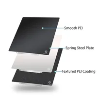 pei 330x330 Build Plate For textured smooth PEI PEO PET Double Sided Spring Steel Sheet For Tronxy X5SA upgrade parts heatbed