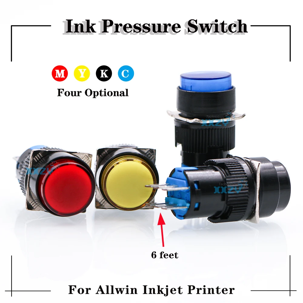 Spare Part! Ink Pressure Switch for Allwin Leopard Wit-color Solvent Printer Ink Press Button Cleaning Switch