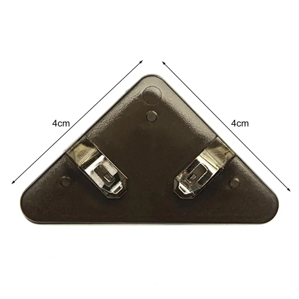5 Pcs Transparent Triangle Corner Clips Prevent Book Curling Document File Book Page Corner Clips Binder Clips Students Supplies