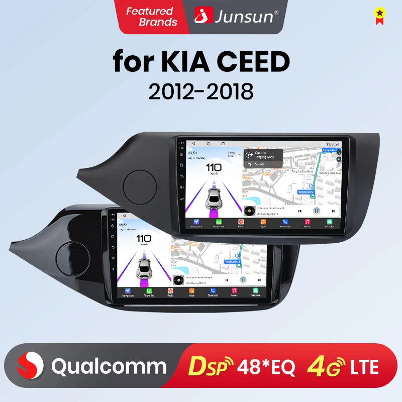 Junsun Android13 Qualcomm 8 Core Wireless CarPlay for Apple Android car Car Radio For KIA CEED JD Cee 'd 2012-2018 Car Radio GPS