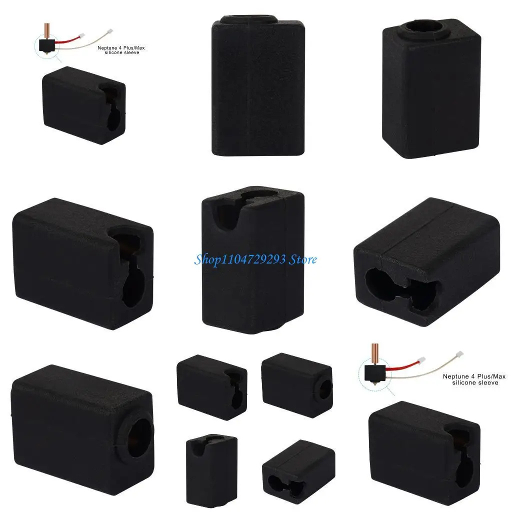 

Y2GD 20Pcs Hotend Silicone Socks Heat Insulation Cover For NPT 4 Protective Silicone Case for Heating Block