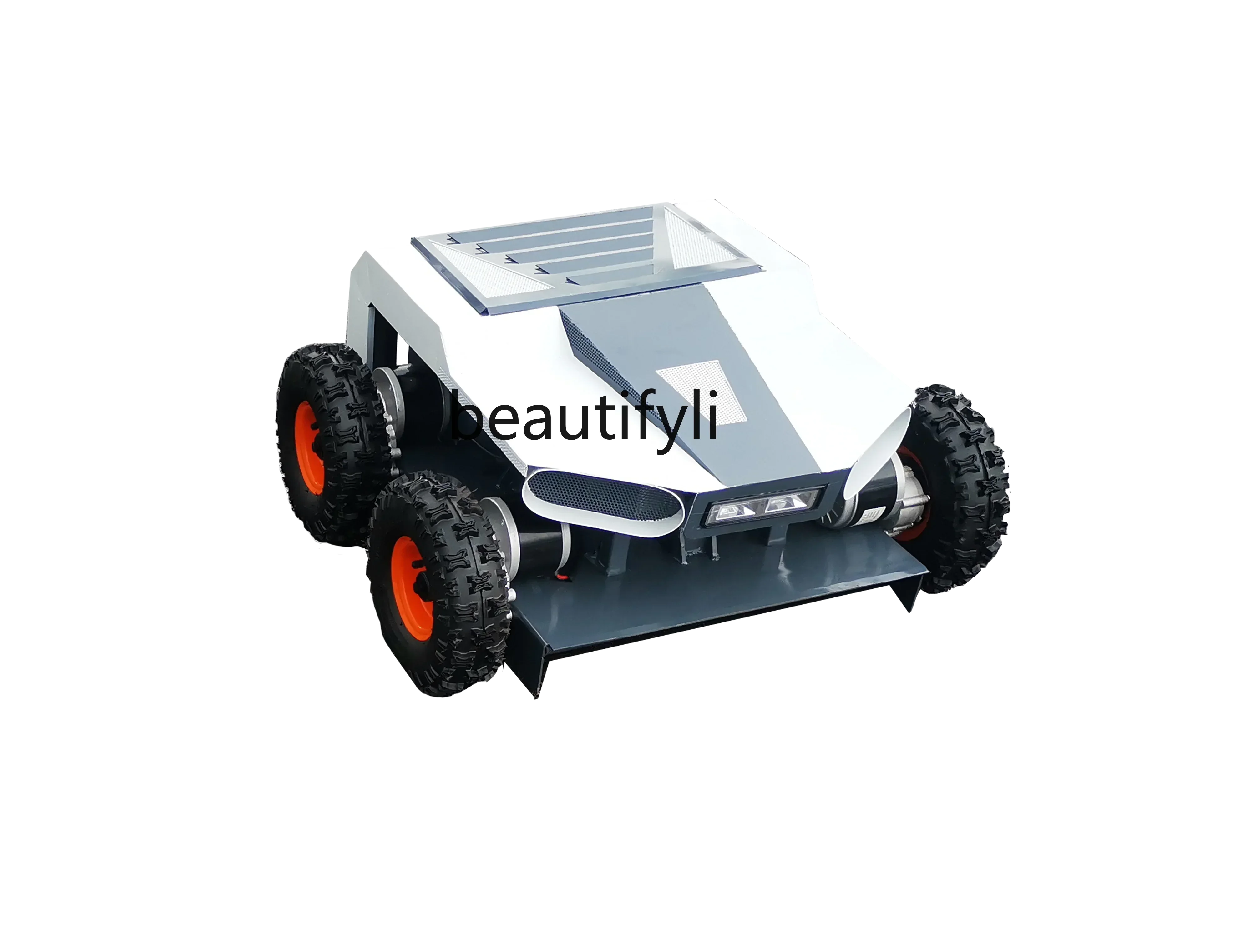 

NNNew style Electric four-wheel drive wheel unmanned remote control lawn mower orchard lawn farm park mountain lawn mower