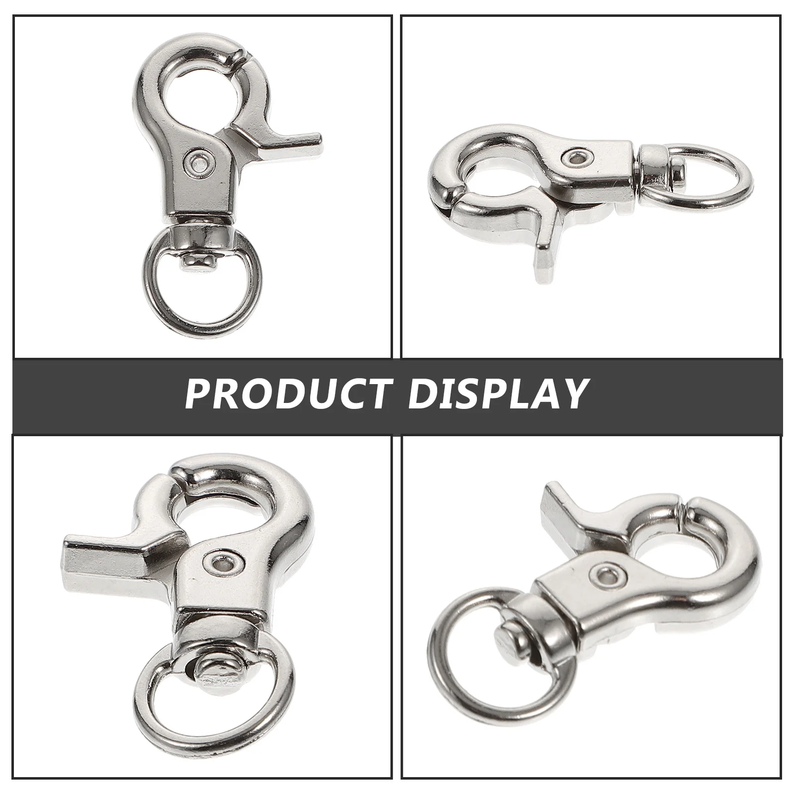 

10pcs Parrot Cage Door Lock Stainless Steel Anti-Escape Buckle For Bird Safety Metal Clips Cage Latch Hooks Locks