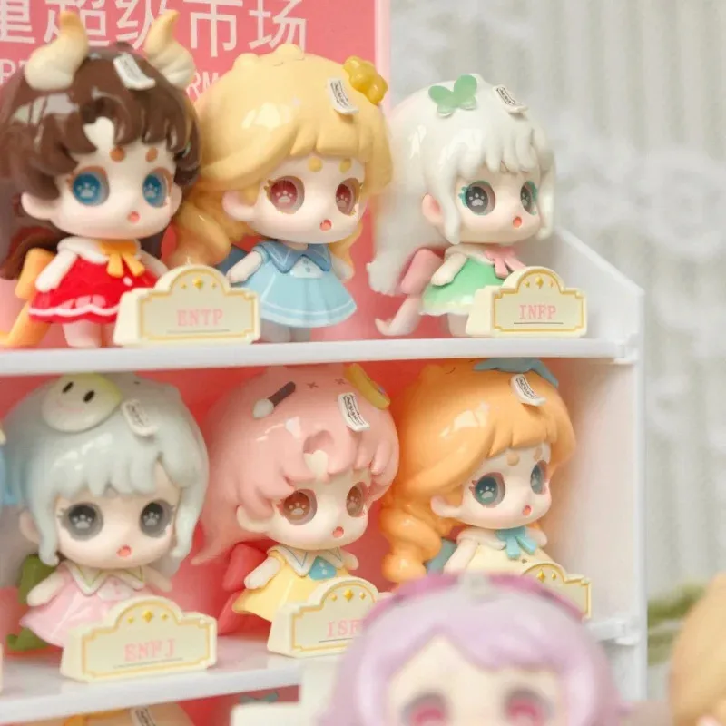 

Keeno Mbti Little Cute Friends Serie Mini слепая коробка Mystery Box Caixa Caja куклы подарок настольное украшение аниме фигурка игрушки