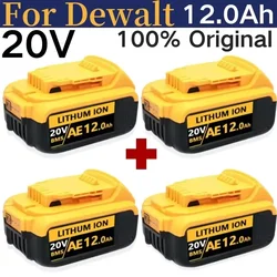 New 100% Original 12000mAh 20V for Dewalt Power Tool Battery DCB206 20V 12.0Ah Battery DCB205 20V Battery DCB205 DCB200 DCB204