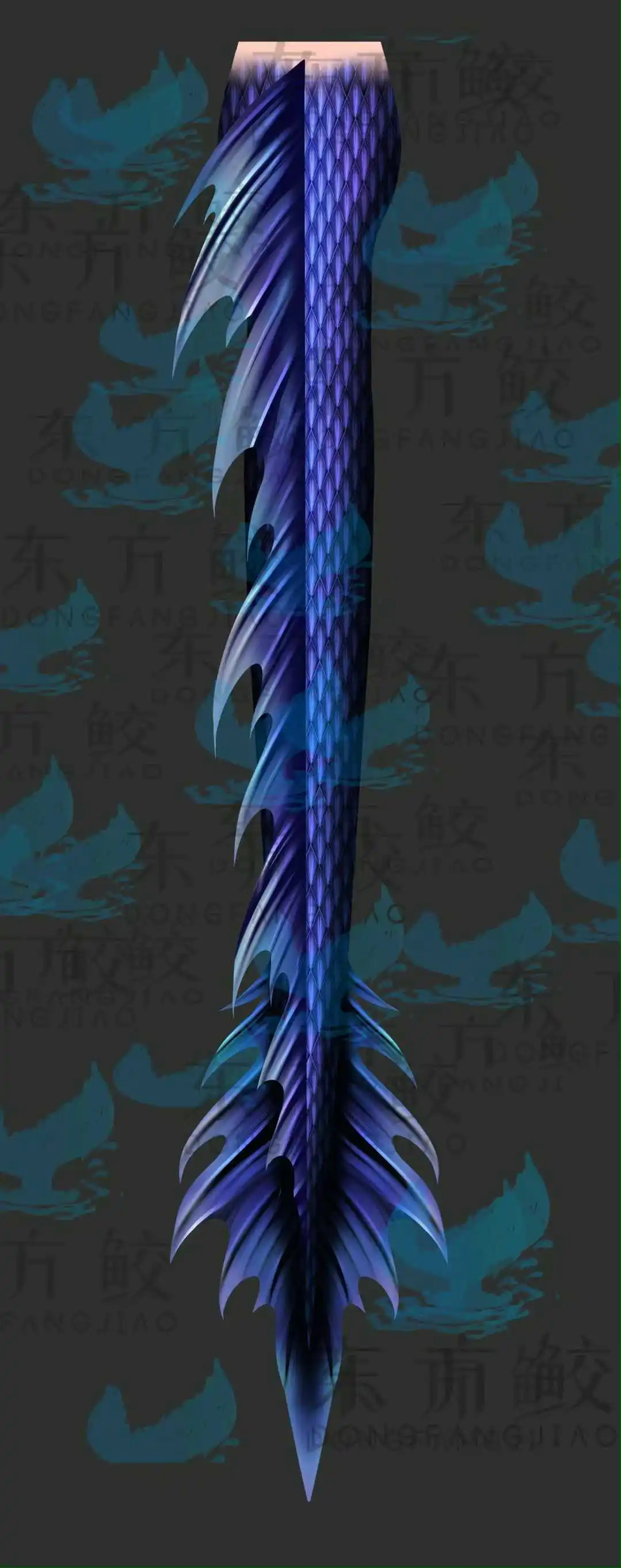 3.5m Dragon Tail AoRun Mermaid Swimsuit Nezha 2 Summer Adult Swimming Cosplay Aquarium Performance Mermaid Swimsuit - view 4