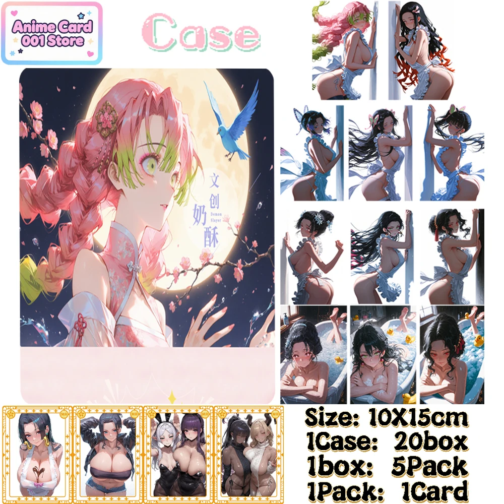 Naisu culture Demon Slayer Collection Card anime sexy Goddess Rare Collection Art Board Toys gifts