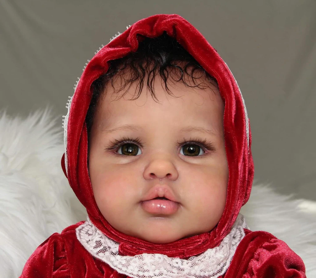 

NPK 60CM Ellie Reborn Toddler Doll - Lifelike High Quality Hand Painted Baby Doll with Multiple Layers And Visible Veins