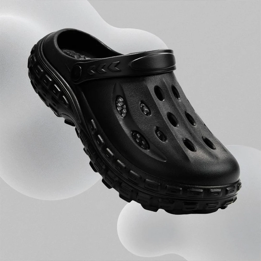 

ZHIDA Summer Men Thick Sole Clogs With Strap Durable Platform Sandals Comfortable Chunky Slippers EVA Slides Outdoor Beach Shoes