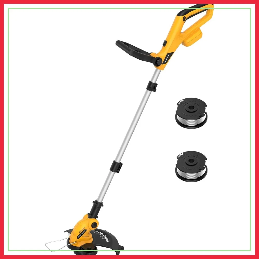 

3 in 1 Cordless String Trimmer 12" Auto Feed Weed Wacker Edger Mower for Garden
