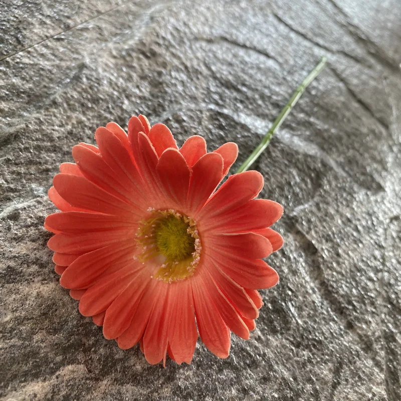 LINANUO 10Pcs PU Gerbera Künstliche Blumen für Hochzeit Decor Real Touch Chrysantheme Hause Wohnzimmer Blume Anordnung Gefälschte Blumen 8