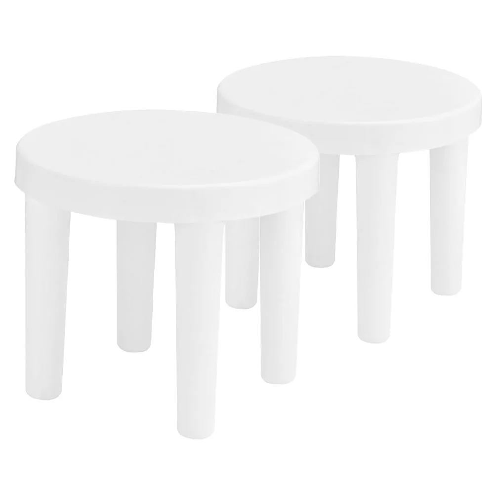 2 قطعة البراز عدم الانزلاق خطوة البراز البلاستيك للحمام المطبخ آمنة خفيفة الوزن العملي خطوة البراز #6