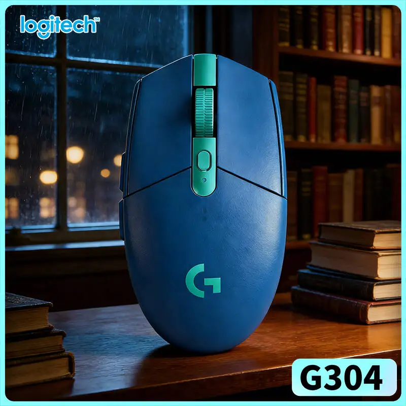 

Беспроводная игровая мышь Logitech G304 LIGHTSPEED, 12000 DPI, задержка 1 мс, сенсор HERO, 250 часов автономной работы, компактная и легкая, для пользователей