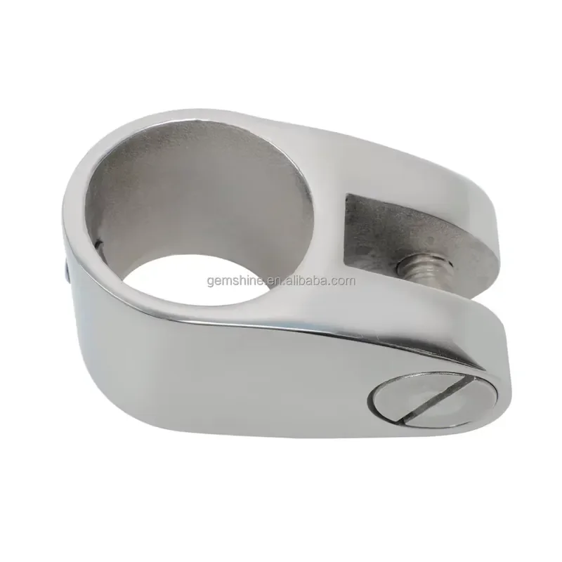 Jaw Sliding Eye End Cap Marine Hardware Fittings, Heavy 316 Stainless Steel for Outer Diameter Round Tubes