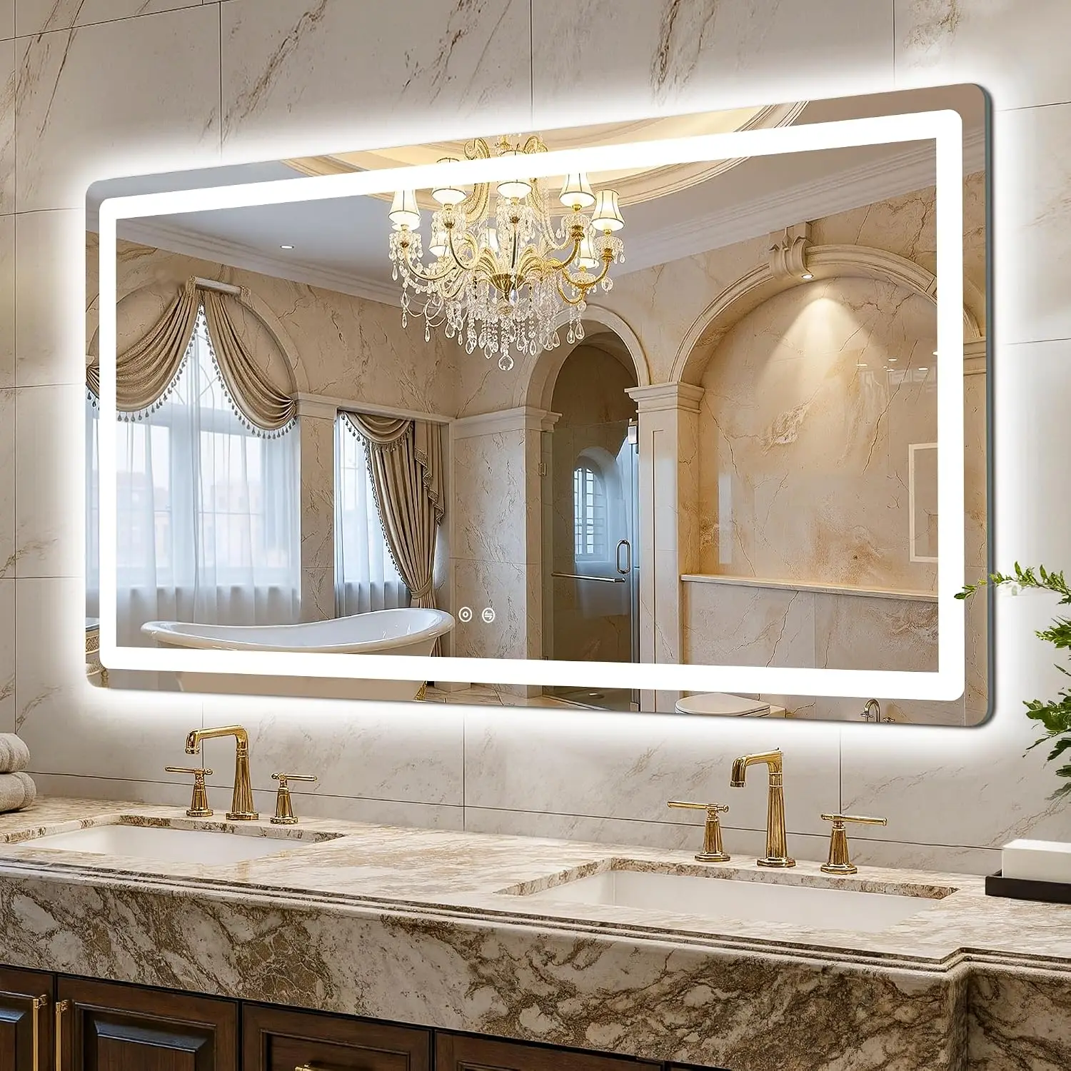 LED Bathroom Mirror, 55