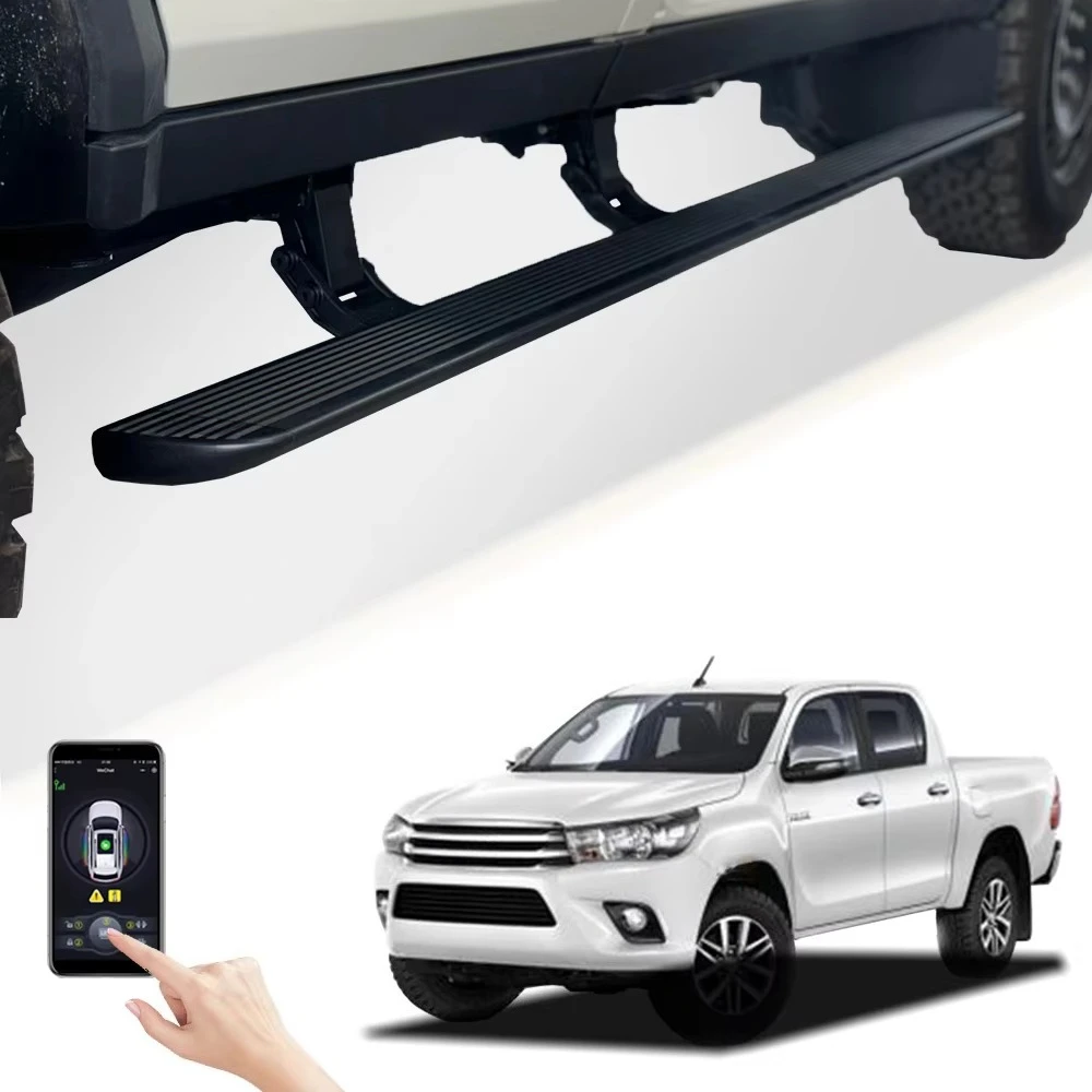 Super Price Aluminum Alloy+PP Plastic IP67 Waterproof LED Lights Car Padel SideSteps Electric Retractable Running Boards for