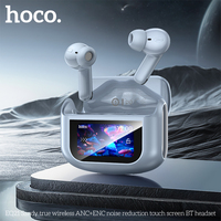 HOCO EQ21 ANC+ENC Noise Reduction Touch Screen Bluetooth Headset in-ear Wireless Earphones with Type-C charging case for Mobile