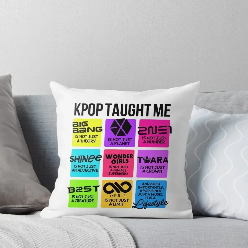 

KPOP TAUGHT ME Throw Pillow Custom Cushion Pillow Cases pillow