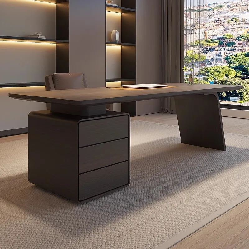 Solid wood desk home living room study writing desk boss computer desk