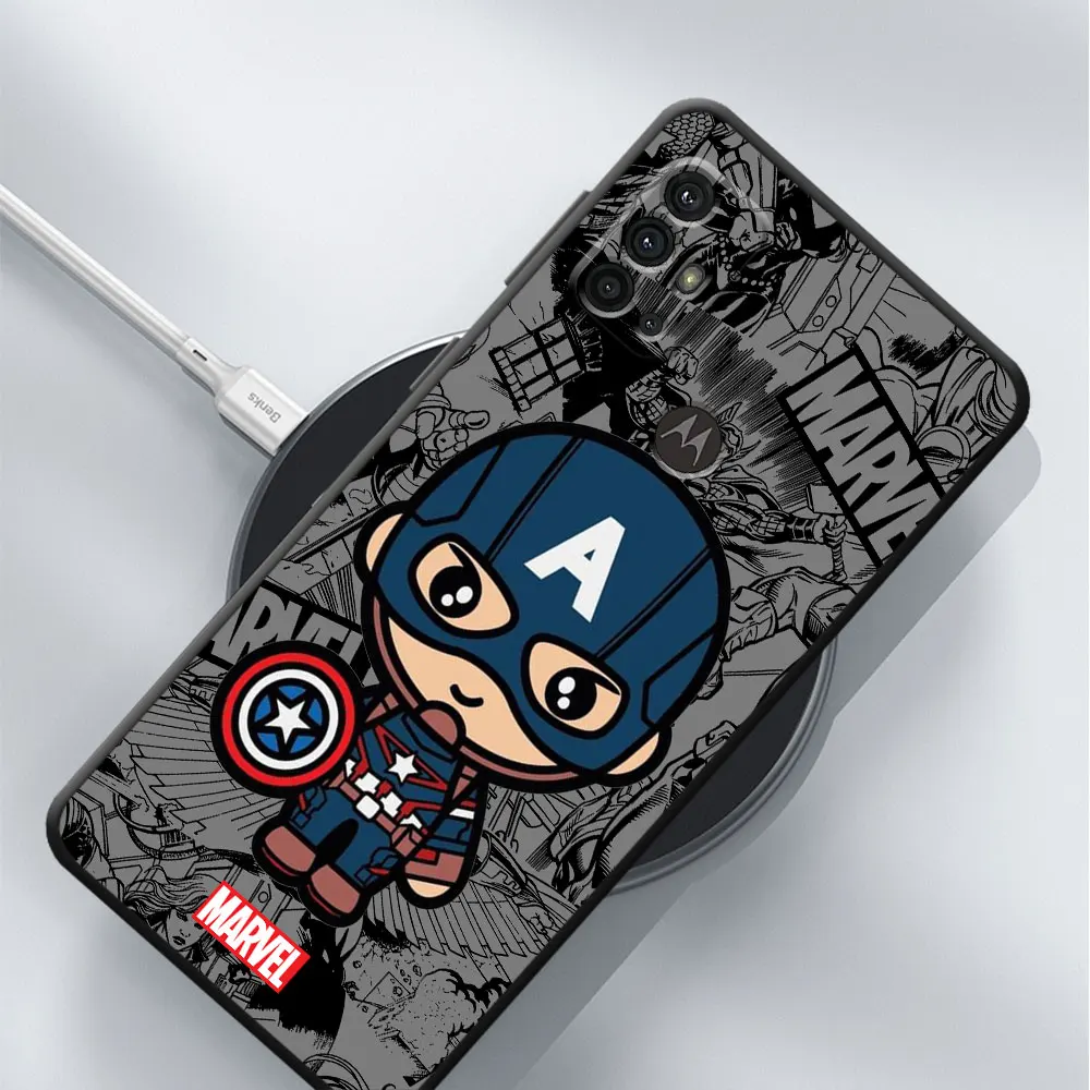 Cartoon Marvel Groot Spiderman Custodia per Motorola Moto G22 G30 G71 G32 G52 G72 G51 G53 G73 G50 G200 5G G31 G60 G60s Copertura