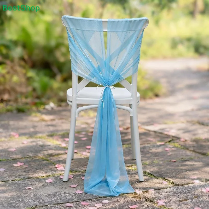20*275cm 웨딩 의자 장식용 뷰티 튤 폴리에스터 - Chair Sash Organza 리뷰 및 가격
