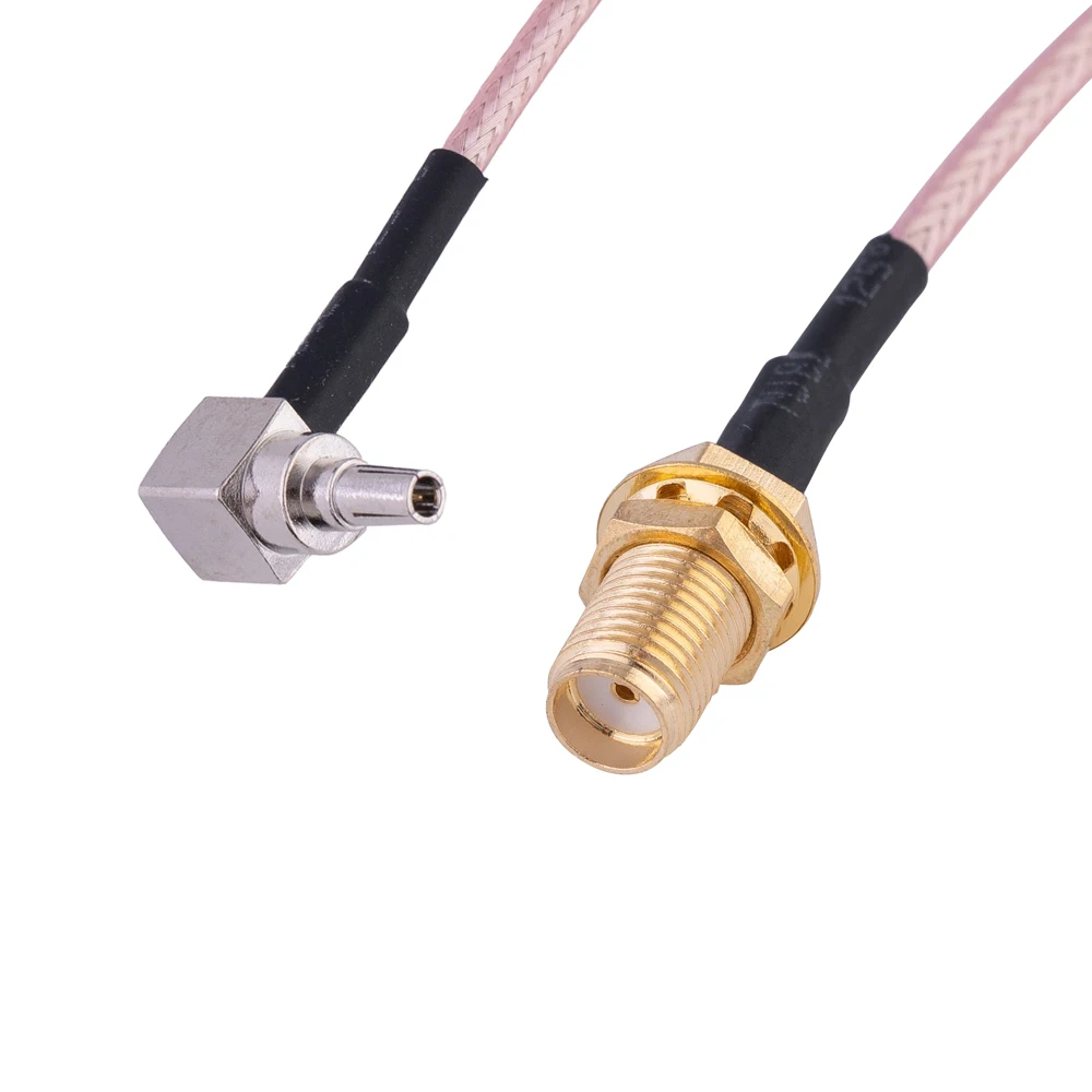 

SMA Female to CRC9 Right Angle Connector RG316 Pigtail Cable 15cm 6"