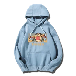 Disney Theme Park Cartoon Tigger Women's Cute Sports Couple Fashion Hooded Sweatshirt Fashion Fleece Women's Top