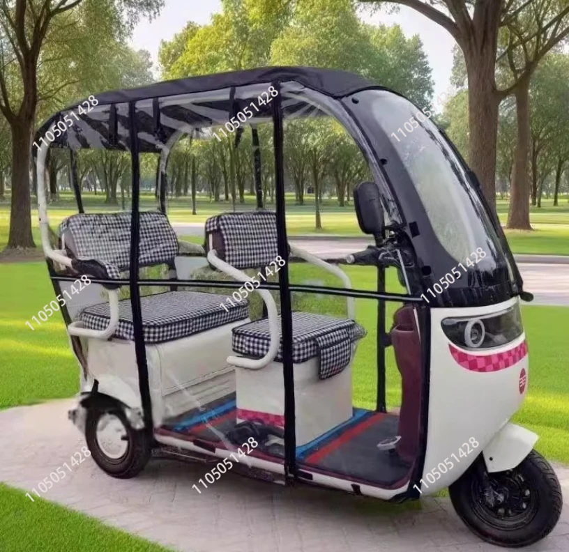 

Electric tricycle rain curtain shed, windproof thickened one-piece shed car curtain shed canopy coat