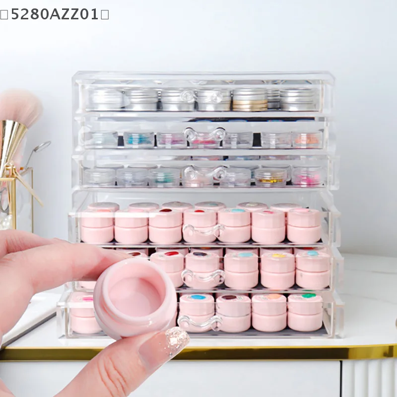 itariaHMA58 soi3/5g Japanse stijl gel lege potten lege plastic nagel cosmetische ronde containers pot kleine monster crème pot nagel gel doos